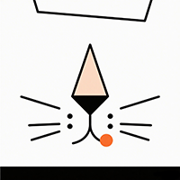 Cat Coloring Logo